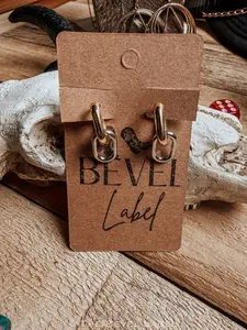 Double Take Link Earrings – Mixed Metal