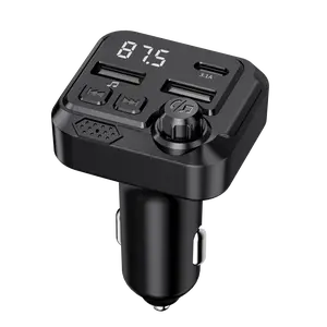 Car Bluetooth Player & Charger – Dual USB-A+Type-C Ports, BT 5.3, Multiple Audio Modes & Smart Protection, Fits Every Vehicle!"