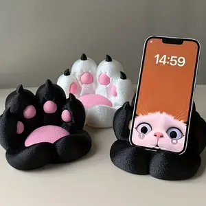 This charming cat paw stand features a unique design. It is not only a practical stand for your mobile phone or tablet, but also a lovely decorative item on your desktop. It is perfect for dormitories and beds.