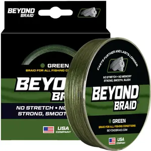 All Purpose Braided Fishing Line - 300 Yards For Fresh & Saltwater Fishing Line - Super Strong PE Braid - Abrasion Resistant