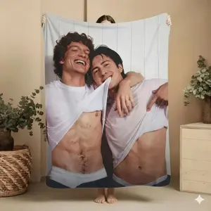 Vintage Heated Rivalry Fleece Blanket – Cozy LGBT Pride Throw blaze love pink soft micro hip-hop lover office use ideal bold poster-style artwork football season gift Personalized Photo Face Plush toothless light fury mexico flag home decor janie c