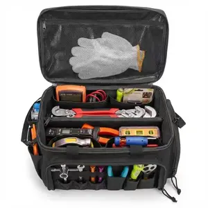 Heavy Duty Men's Tool Storage Bag Multifunctional Portable Work Organizer for Handyman Repair