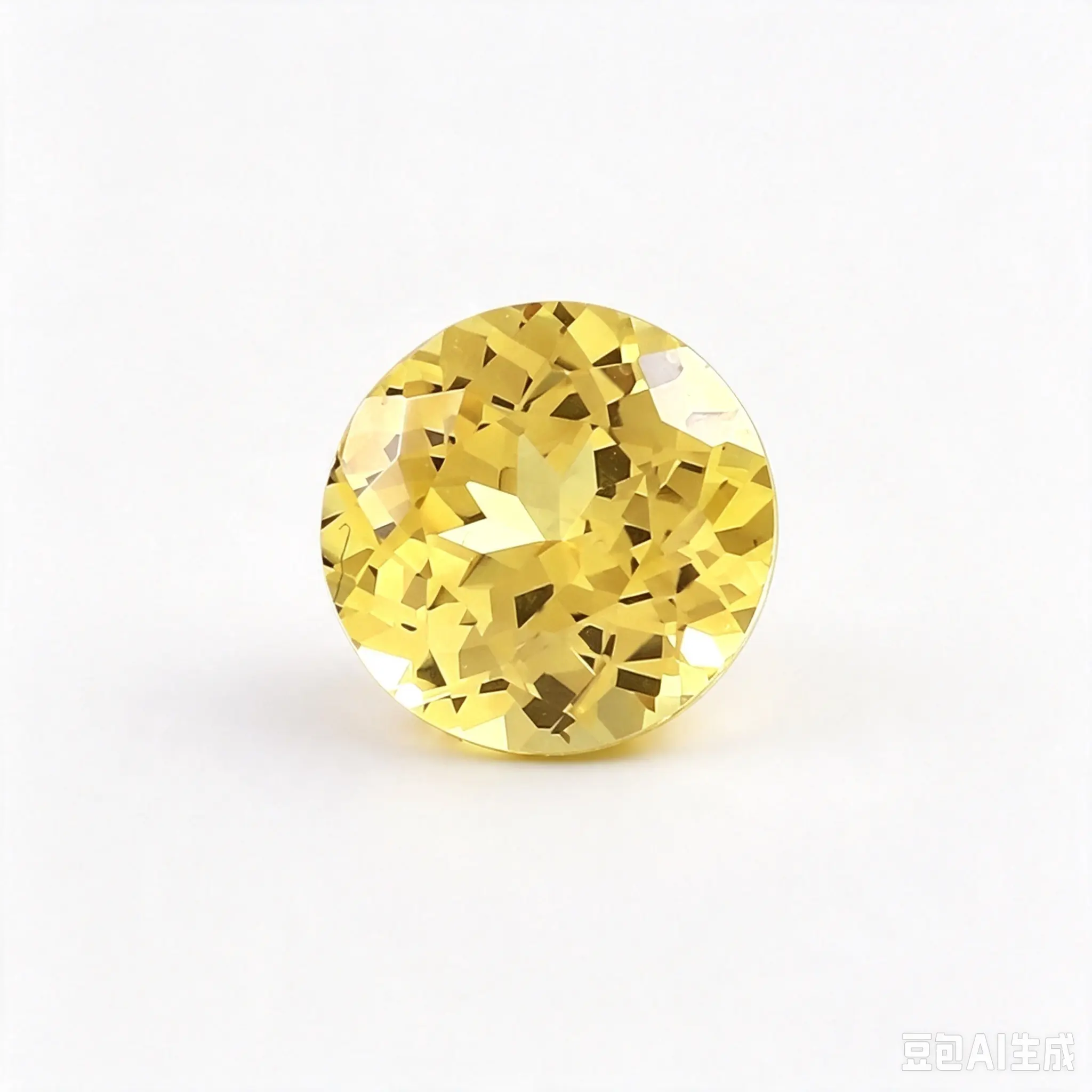 Lab-Grown Round Cut Yellow Sapphire With AGL Certificate