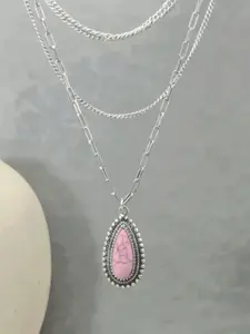 New Beautiful Pink Turquoise Bohemian Necklace