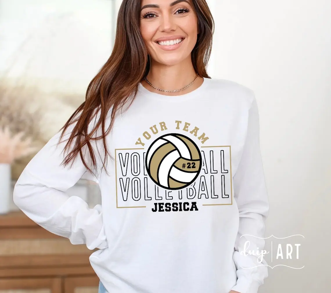 Personalized Team Volleyball Shirt, Volleyball Shirt, Custom Name Shirt