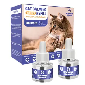 Cat Calming Diffuser Refills | 2-Pack / 4-Pack / 6-Pack | 30 Days Each | Odorless Anxiety & Stress Relief for Cats | Reduces Scratching, Urine Marking, Hiding & Restlessness | Safe Indoor Pheromone Refills | Vet Recommended