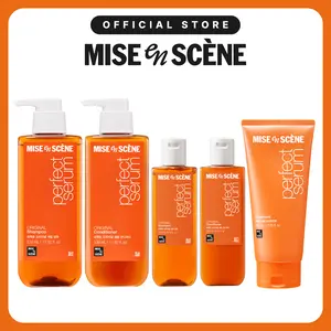 [Summervibes] Perfect Serum Original Shampoo, Conditioner, Treatment (Available 2 Sizes)  | Mise En Scène | Korean Hair Care for Damaged Hair, with Moroccan & Jojoba Oils, Glossy Shine