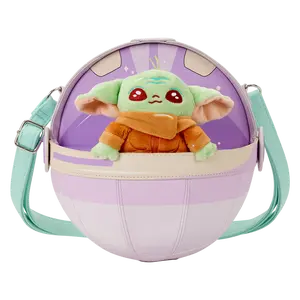 The Mandalorian Grogu Figural Pod Plush Crossbody Bag