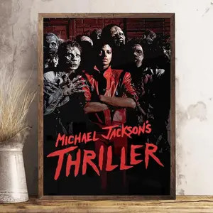 [ MICHAEL JACKSON  - UNFRAMED POSTER ] Thriller Album Cover Poster Vintage Michael Jackson  Music Print