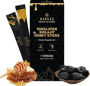 Pure Himalayan Shilajit Sticks with Organic Honey & Saffron (7 Count) | Easy Single Use Shilajit Sticks | Boosts Energy & Immunity with 85+ Trace Minerals, 75%+ Fulvic Acid