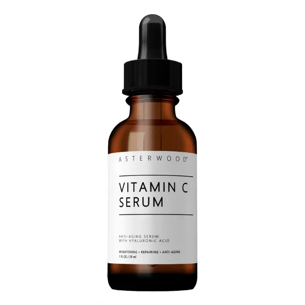 Vitamin C Face Serum with Hyaluronic Acid | Brightening, Hydrating, Dark Spot Corrector & Collagen Boosting Anti-Aging Serum | Fragrance-Free | 1 Fl Oz
