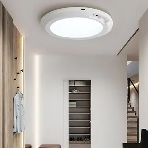 Wireless Ceiling Lights Battery Operated with Remote, Auto Motion Sensor, Ultra-Slim Dimmable Ceiling Mounting Lamp with 3 Colors
