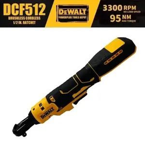 DEWALT DCF512 Cordless Right Angle Ratchet Wrench with Brushless Motor Variable Speed Control & Built-in LED Light for Enhanced Visibility