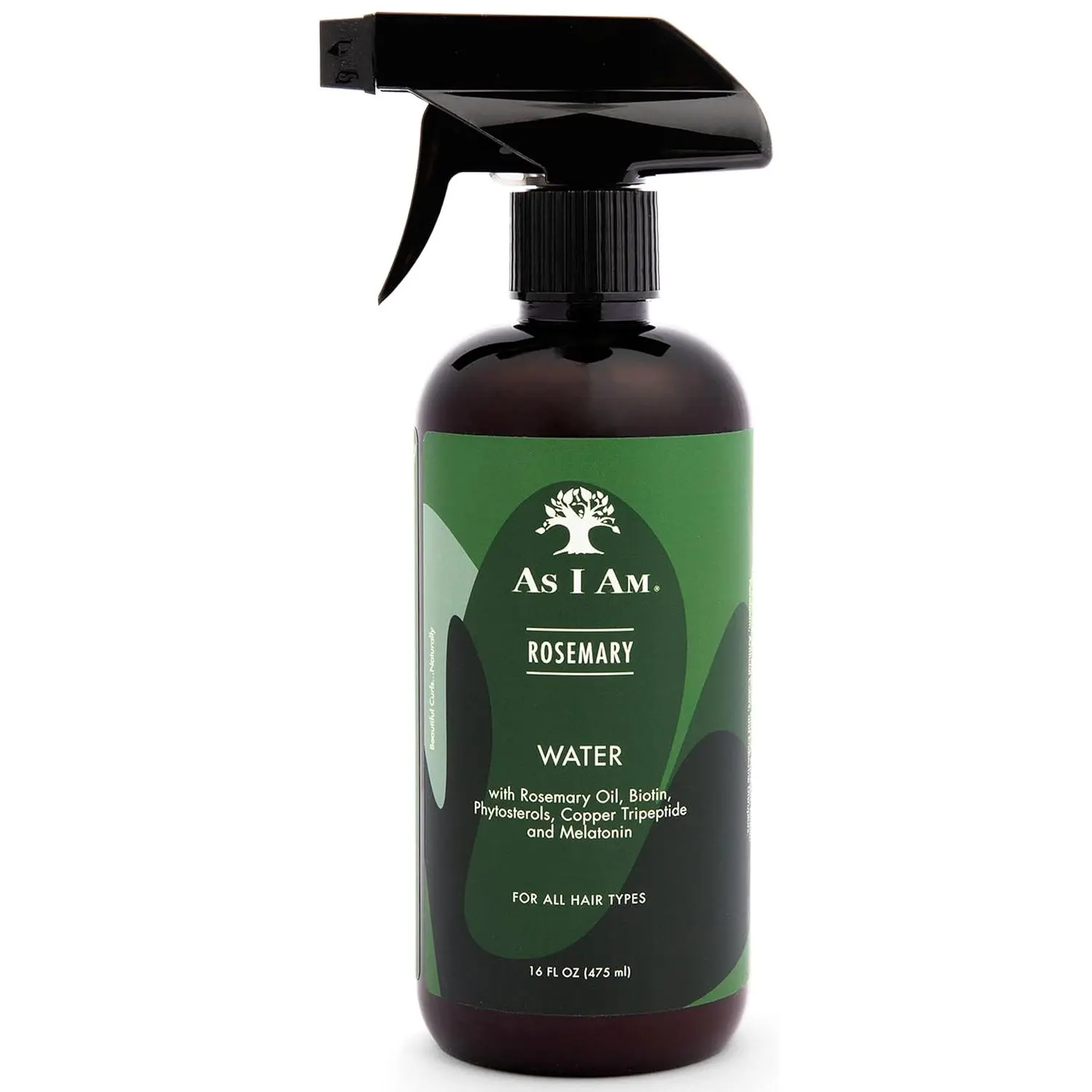 AS I AM Rosemary Water Spray, Hydrating Haircare Treatment for Hair Growth and Density with Biotin, Peppermint & Saw Palmetto, 16 oz