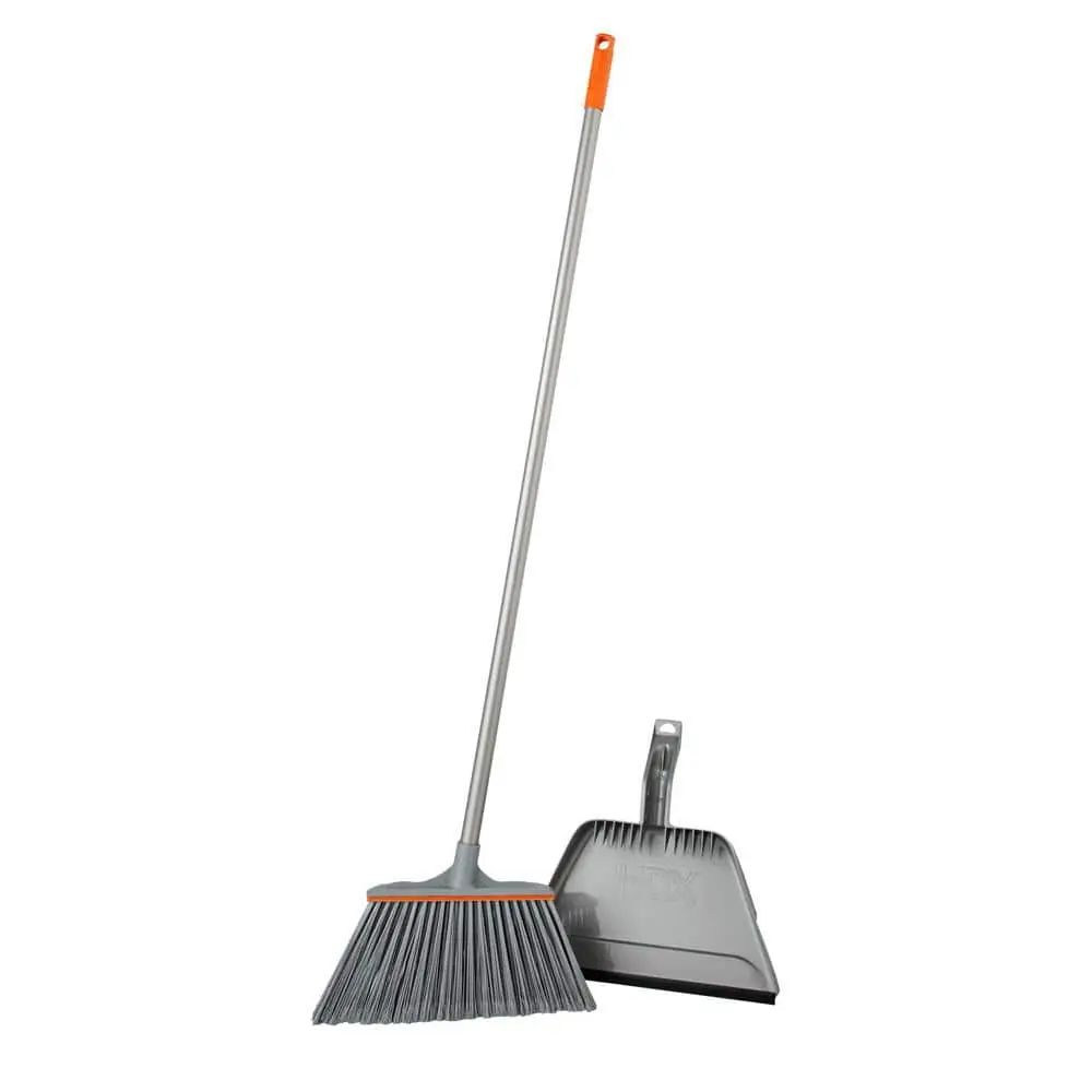 15 in. Angle Broom and Step-On Dustpan Set 15 in. Angle Broom and Step-On Dustpan Set