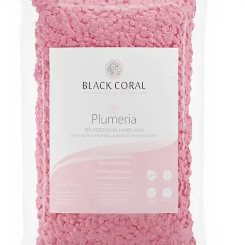 Plumeria-Scented Fragranced Hard Wax for Sensitive Skin - Hypoallergenic 2.2 lbs Luxury Body Care Wax with Shea & Coconut for Smooth Gentle Hair Removal Comfort