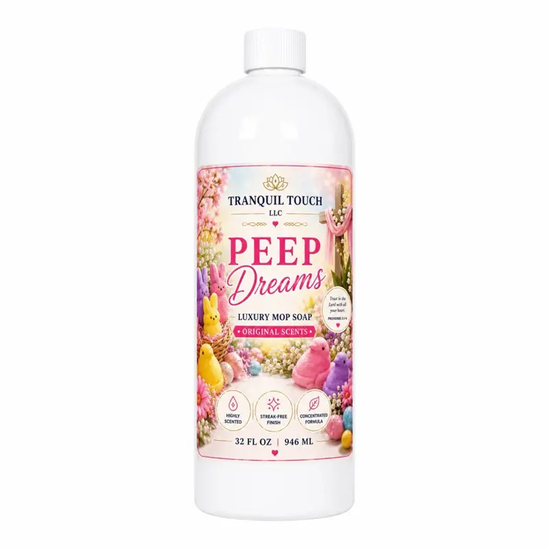 Peep Dreams Non-Toxic Scented Vanilla-Fragranced Fluffy Formula Floor & All-Purpose Cleaner, Household Mop Soap for Home Care, Kitchen Use & Spring Cleaning