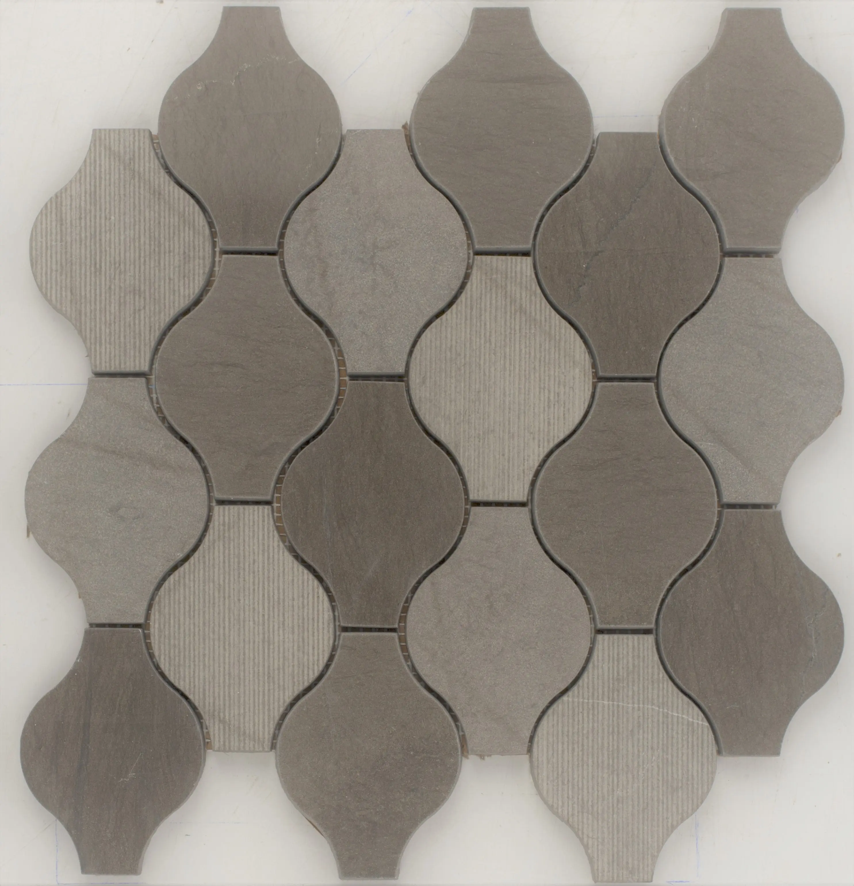 Foussana Grey Ornament Limestone Mosaic Tile