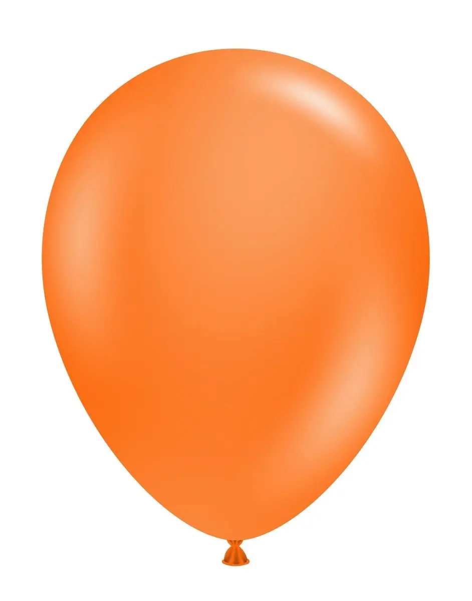 TUFTEX 11 in. Biodegradable Standard Orange Non-See-Through Balloons - Home, Festive & Party Supplies, No See Through