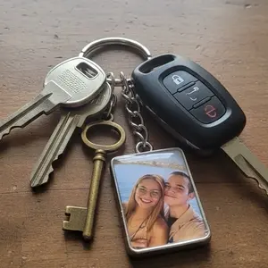 Double Sided Personalized Photo Keychain with Custom Image for Couples and Friends Ideal Gift for Any Occasion