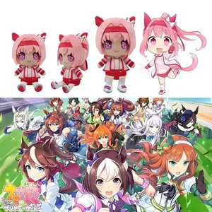 Umamusume Pretty Derby Haru Urara Plush Doll, Cute Pink Horse Girl Anime Stuffed Toy, Q‑Version Chibi Collectible Gift