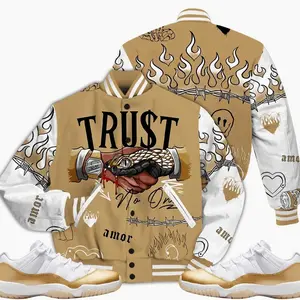 Low Mother Day 11s Outfit Varsity Jacket, Trust No One Graphic Streetwear Sneaker Color Match Shirts