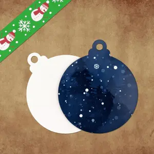 Double Sided Circle Sublimation Ornament Blanks