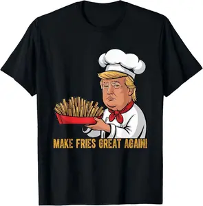 Make Fries Great Again Culinary - Trump Cook Vance 2024 T-Shirt