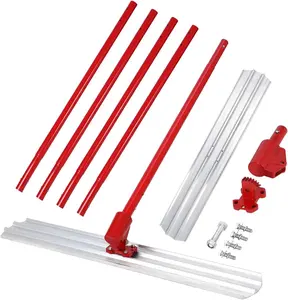 Bull Float Magnesium Concrete Float, 48x8 in Aluminum Alloy Concrete Float Tool, with 4 Handles and Bull Float Bracket, Finishing Bull Float Bull Concrete Kit for Concrete Finishing