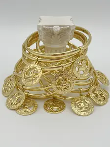 Yordy Zodiac Signs Bracelets with Charms 14K Gold Plated for Women High-Quality Daily Wear Accessories Charm-Specific Design Made in the USA