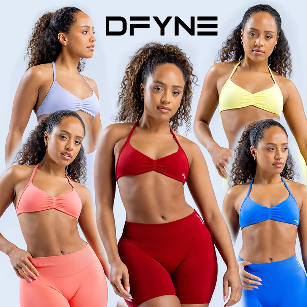 DFYNE Impact Sports Set – Seamless Sculpt Fit with Strappy Back, High-Waisted Bottoms & Ultra-Flattering Activewear Look
