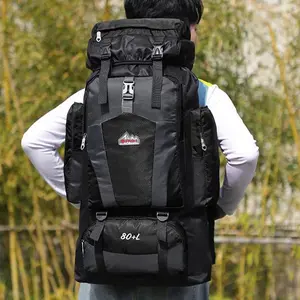 80L All Weather Hiking Backpack Waterproof Tear Resistant For Heavy Duty Camping Trekking Outdoor Sports Men Women