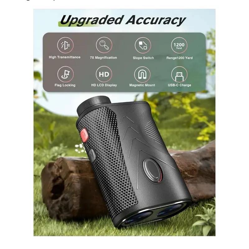 Golf Rangefinder with Slope Functionality, High-Precision Distance Measurement Tool for Golfers