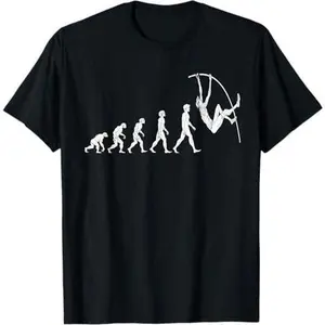 Evolution Pole Vault T-Shirt Great Gifts Men Women Tess T-Shirt
