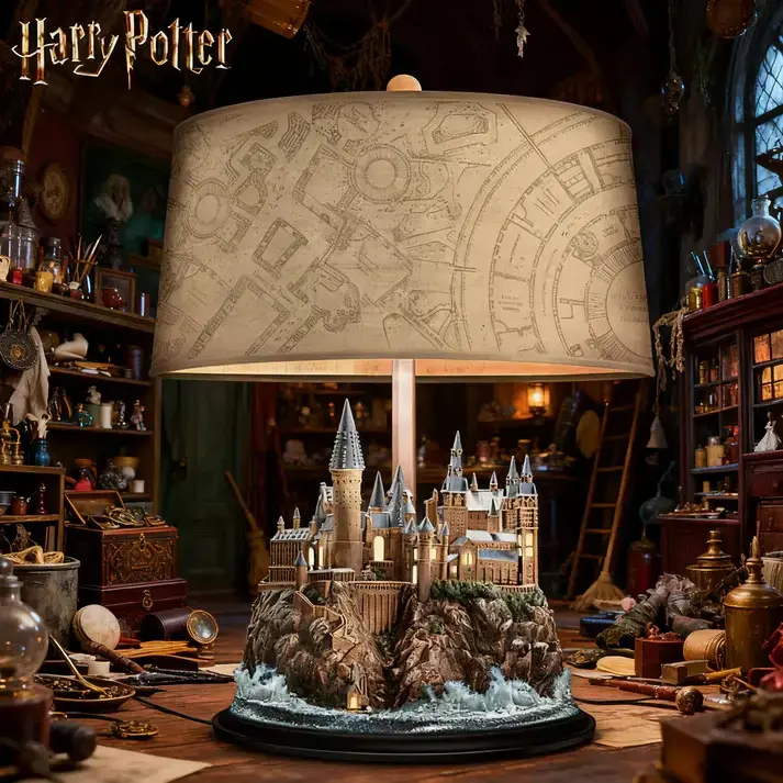 Magical Light-Up Collectible Lamp with DIY Hogwarts Castle Design Perfect for Harry Potter Fans and Collectors new year gift