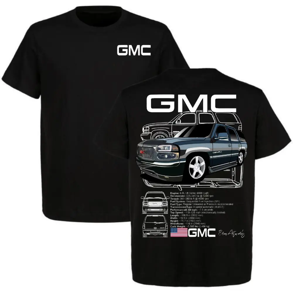 GMC Denali T Shirt, Truck Graphic Tee, Automotive Enthusiast Streetwear Shirt, Vintage SUV Lover Style Top, Cotton Casual Outfit, Gift For Men Women