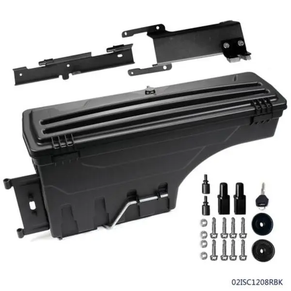 G-PLUS Upgraded Rear Right Side Truck Bed Storage Box Toolbox with Key, Automotive Accessories, Car Accessory for 2015-2019 FORD F150 Car Exterior Pickup Truck Add-On