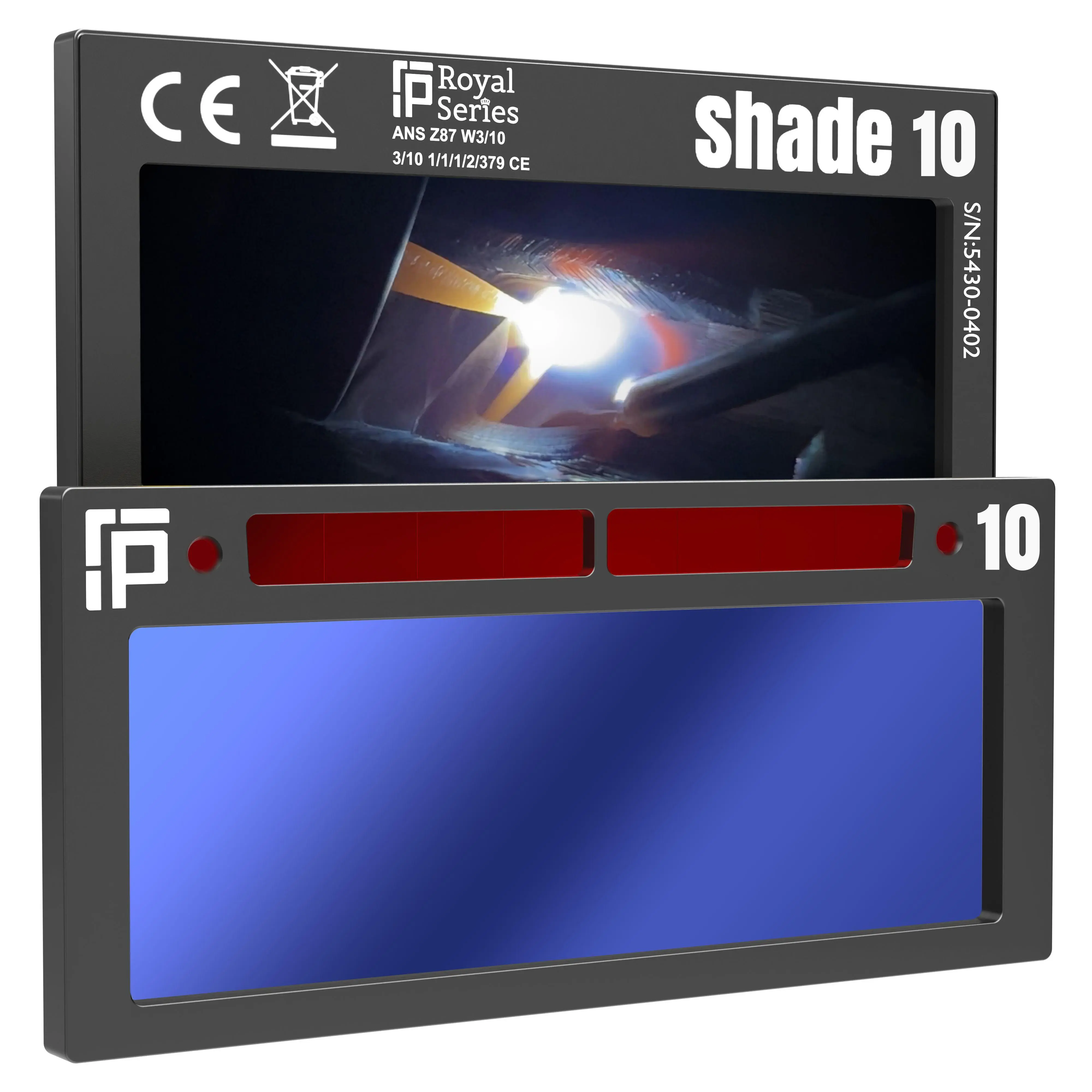The Heir Single 2.0 - 20A TIG RATED True Color Auto Darkening Lens | Single Shade