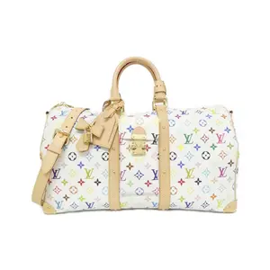 Pre-owned Louis Vuitton Canvas Tote Bags Keepall Bandouliere Monogram Multicolore Boston Bag