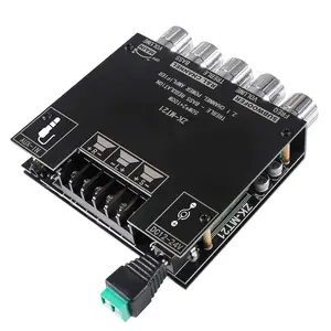 2.1 Channel Bluetooth Audio Power Amplifier Board 50W×2+100W with Treble and Bass Control for DIY BT Speaker Home Theater Power Amplifier Module