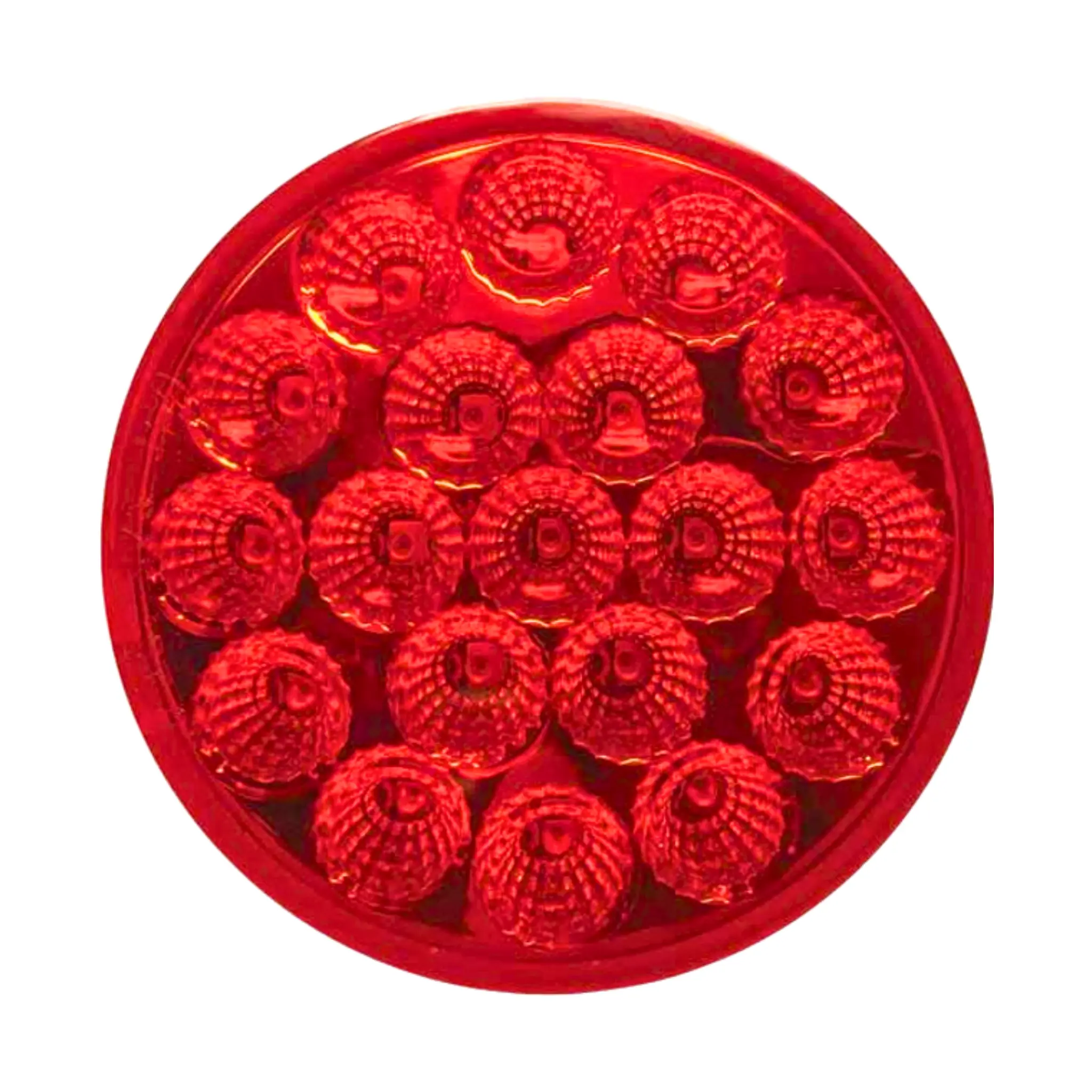 Trux Accessories 4-Inch 19-Diode Shock-Resistant Stop, Tail, and Turn LED Light with Reflectors, LED Blinker, Rear Lights & Standard Wiring Configuration