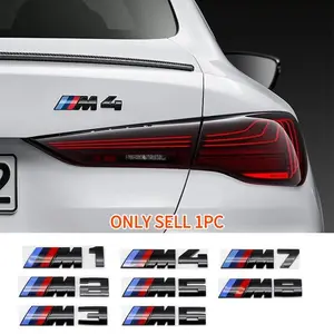 1pcs Bmw Car Letter Trunk Logo Sticker, Waterproof and Scratch-Resistant Car Body Customization, Compatible with M1-M8 Models, Car Exterior Decoration Accessory, Automotive Decals