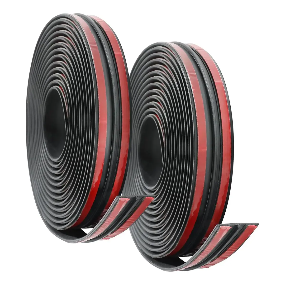 2 Pack T-Shaped Automotive Rubber Weather Stripping, Multipurpose Seal Strip for Front & Rear Windshield, Car Doors and Sunroof, Vehicle Rubber Sealing Accessory
