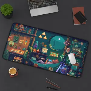 Retro Loz Link Desk Mat Gaming Mouse Pad Geek Home Office Decor Perfect for Birthdays