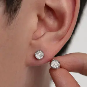 2023 New Arrival Gemstone-studded Ear Studs for Men and Women