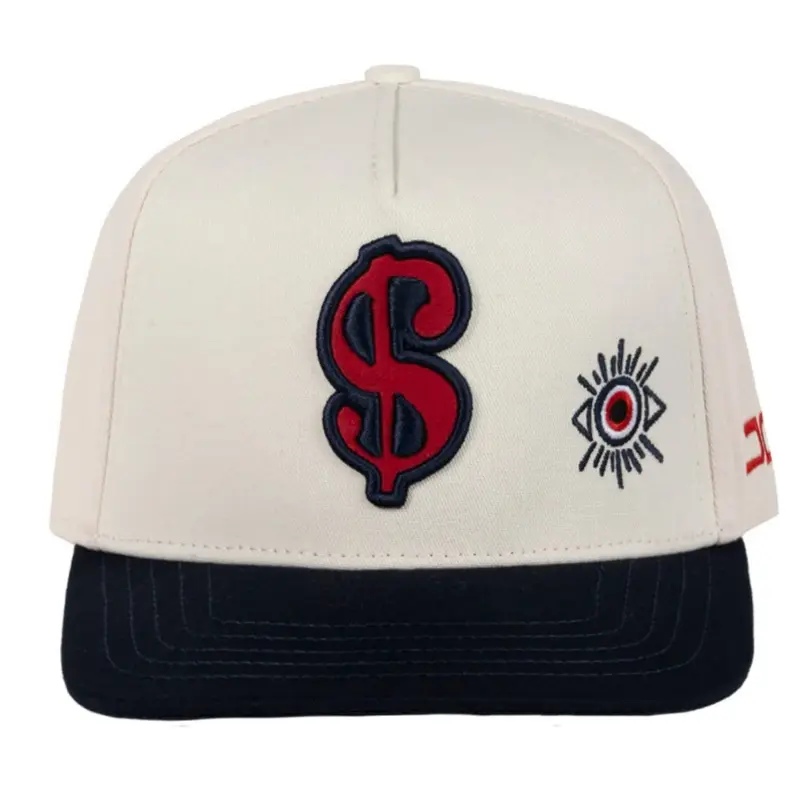 CASH MONEY Beige navy JC Hats snapback for men
