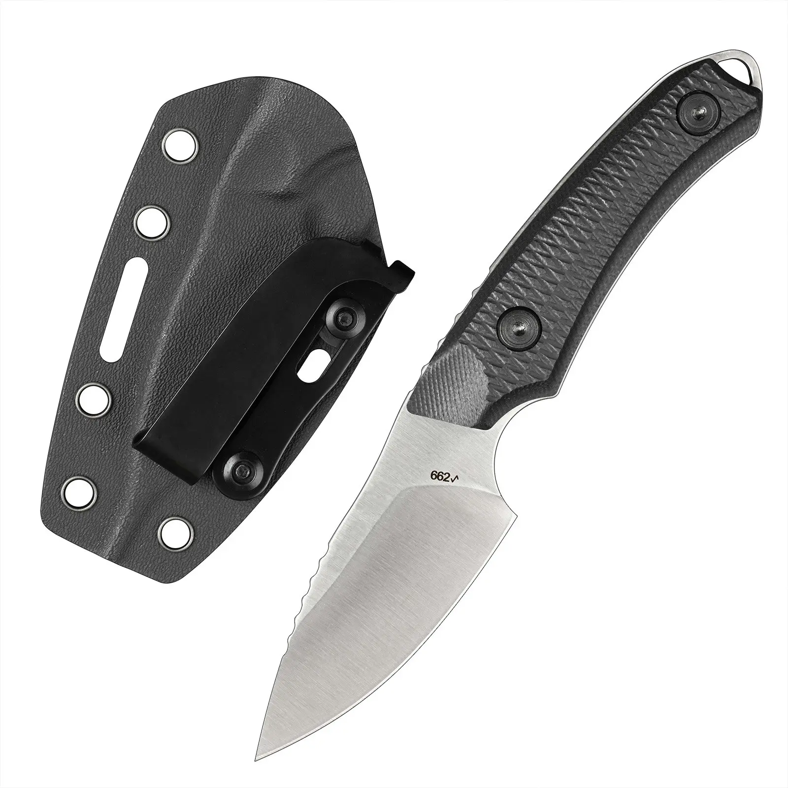 Fixed Blade Tactical Knife with S35VN Steel Blade and G10 Handle, Durable Outdoor Tool for Men's Camping and Survival EDC, with Kydex Sheath, Outdoor Practical Tool, Multi Use Knives, Survival Equipment, Emergency Survival Supplies