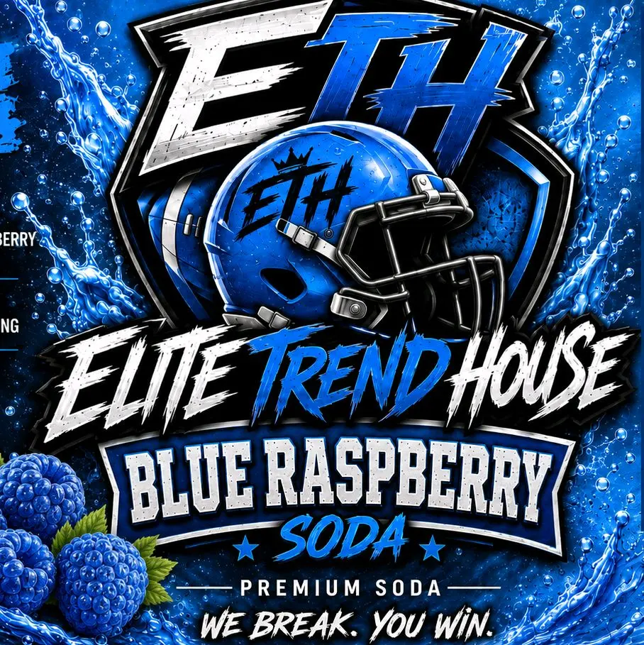 ETH Blue Raspberry Flavored Cane Sugar Raspberry Fizz Bottled Soda, 4-Pack