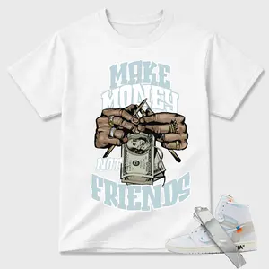 MM, AJ 1 High OW OG Alaska Kream Matching Tee, Shirt To Match sneaker