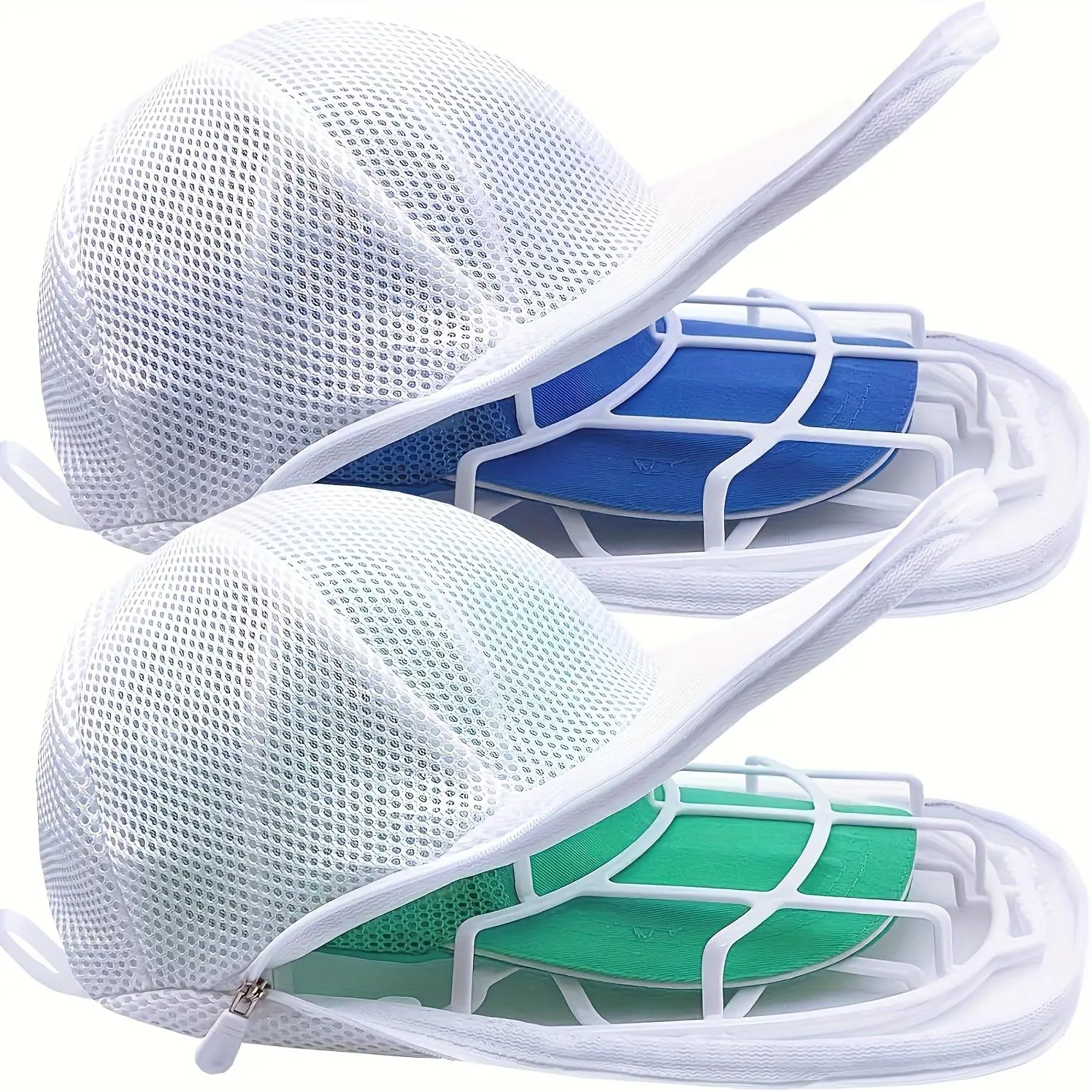 Hat Washer Cage for Washing Machine, Hat Washer with Mesh Bag, Hat Washer for Baseball Caps, Hat Cleaner/Clean Protector Cage